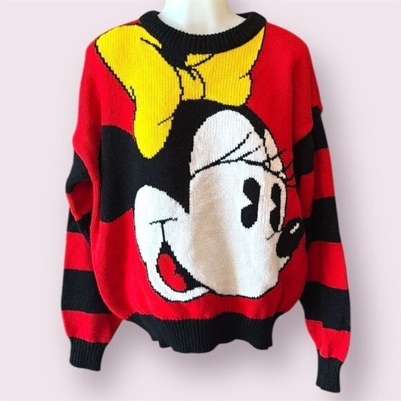 DISNEY Mickey & Co. Vintage 90's Minnie Mouse Sweater - Picture 1 of 7